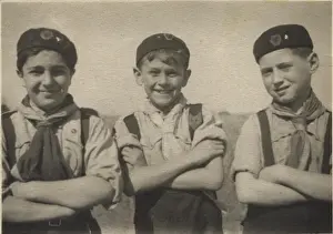 Federation Prints: Three cub scouts on an outdoor activity