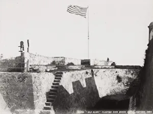 Cuba: US flag, Morro Castle, Santiago