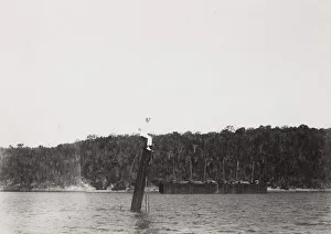 Cuba: mast of a shipwreck, Santiago