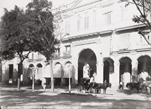 Cuba: Pasage Hotel from the Prado, Havana