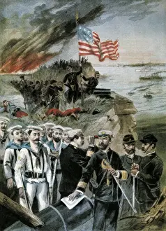 Petit Prints: Cuba. Spanish-American War (1898). American troops