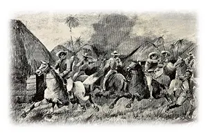 Outskirts Prints: Cuba. War of independence (1868-1898). Fire