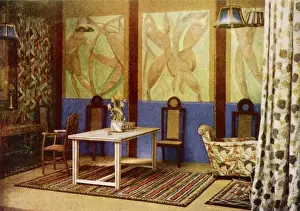 Impressionism Prints: Cubist room at The Ideal Home Exhibition