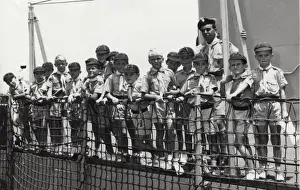 Cubs on Royal Navy ship
