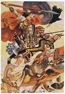 Chariot Prints: Cuchulain / Leyendecker