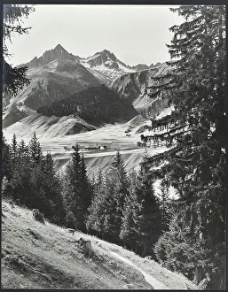 Anton Prints: Culmatsch and Piz Ner from near St. Anton Surrhein