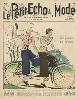 Divided Prints: Culottes on Cycles 1937