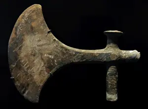 Metalworking Prints: Cult axe from Bastad near Helsingborg, Scania. C. 1400 BC. N
