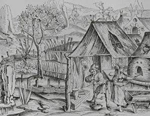Peasant Prints: Cultivation of grain for use of the peasants