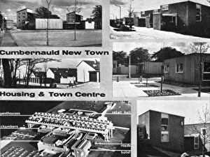 Images Dated 15th March 2017: Cumbernauld New Town, Scotland - Housing & Town Centre