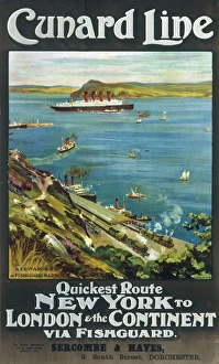 Ship Posters Collection: Cunard Line to New York