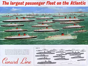 1956 Gallery: Cunard Line poster