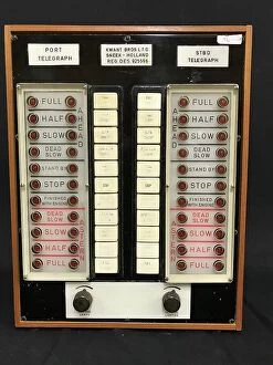 Controls Collection: Cunard Line, QE2 - bridge telegraph