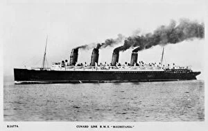 Images Dated 5th April 2012: Cunard Line R.M.S. Mauretania