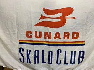 Images Dated 19th February 2021: Cunard Line, Skald Club flag