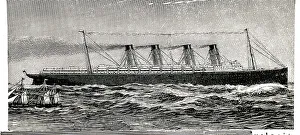 Cunard liner RMS Mauretania, launched in 1906
