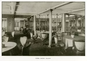 Lavish Gallery: The Cunard Liner RMS Mauretania - Upper Dining Saloon