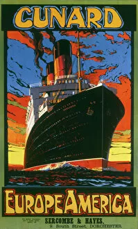 Ship Posters Collection: Cunard poster
