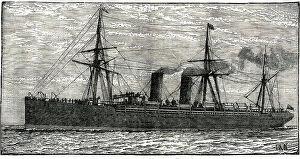 Masts Collection: Cunard ship, Etruria, passenger liner