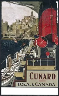 Images Dated 30th January 2009: Cunard USA and Canada poster