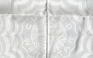 Cunard White Star - First Class damask tablecloth