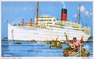 Painted Gallery: Cunard White Star Line - RMS Carinthia Ocean Liner