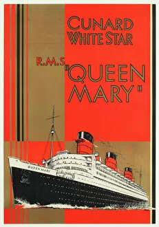 Onslow Auctioneers Gallery: Cunard White Star RMS Queen Mary