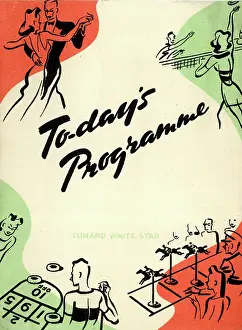 Cunard White Star, RMS Queen Mary, programme cover