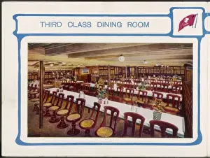 Decks Prints: Cunarder Dining Room
