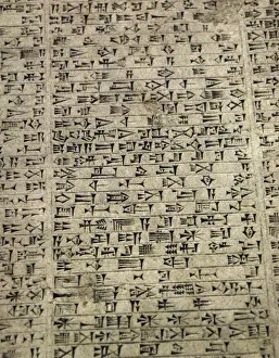 Louvre Prints: Cuneiform tablet. King Nebuchanezzar II (630-562 BC). Chalde