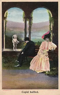 Strained Prints: Cupid Baffled - cannot believe love is not blossoming here