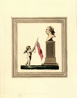 Sturm Collection: Cupid presenting the colours before the King