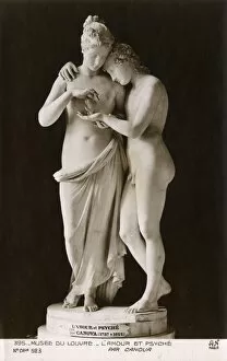 Images Dated 6th June 2016: Cupid and Psyche, sculpture, Antonio Canova, Louvre, Paris