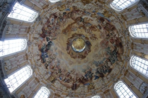 Images Dated 28th June 2010: Cupola, Ettal Monastery, Upper Bavaria, Germany