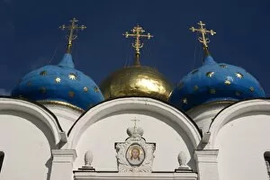 Images Dated 8th September 2010: Cupolas of the Ascension Cathedral