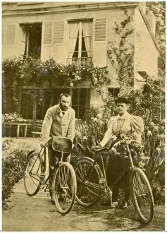 Scientists Prints: Curies on Bikes