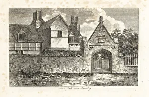 Antiquary Prints: A curious brick gateway, dated 1599, near Bromley, Kent