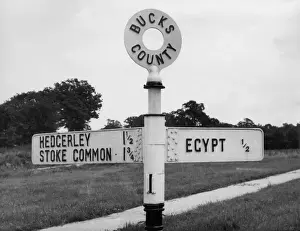 Curious Prints: A curious signpost for a village called Egypt, in the heart of Buckinghamshire