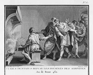 Consul Collection: Curius Dentatus refusing bribes from Samnites