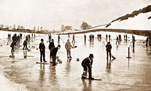 Curling, Waverley Club, Edinburgh, Scotland