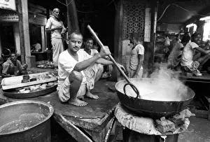 1987 Prints: Curry shop, Delhi, India