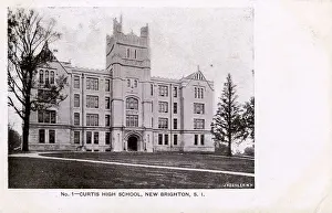 Staten Prints: Curtis High School, New Brighton, NY, Staten Island, USA