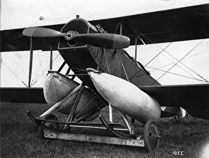 Deployed Prints: Curtiss JN3 8809 showing deployed airbags