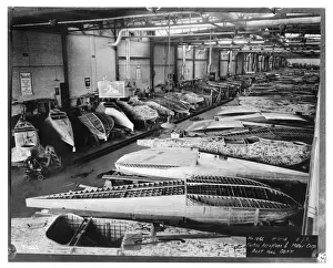 Curtiss Model 8 - HS series - hulls under construction
