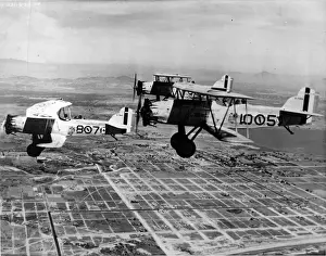 Three Curtiss OC-2 Falcons of the US Marine Corps