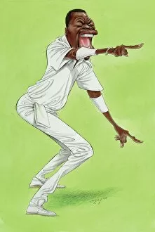 Caricature Collection: Curtly Ambrose - West Indies cricketer