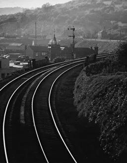 Images Dated 6th September 2011: Curving Railway Tracks