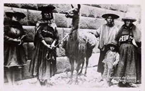 Andean Collection: Cusco, Peru - Incan Indians and their Llama