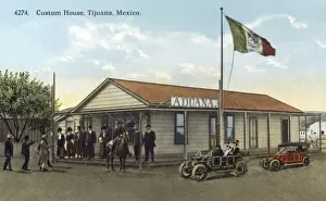 Tijuana Prints: Custom House at Tijuana, Mexico