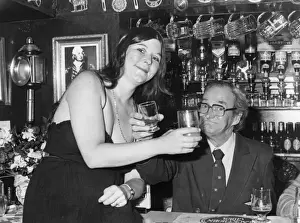 Customer Prints: Customer and landlord, King William Inn, Madron, Cornwall